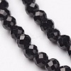 Natural Black Spinel Bead Strands X-G-P213-13-2mm-1