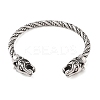 Viking 304 Stainless Steel Open Cuff Bangles for Men BJEW-U001-07C-G-2