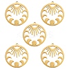 5Pcs Ion Plating(IP) 201 Stainless Steel Pendants STAS-SZ0002-07G-1