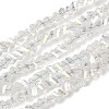 Electroplate Transparent Glass Beads Strands LS-EGLA-P061-04C-AB16-1