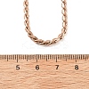 3MM 304 Stainless Steel Serpentine Chain Necklaces for Women NJEW-B131-06RG-5