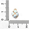 Zinc Alloy Enamel Charms FIND-U029-01G-02-3