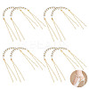 Glass Pearl Beads High-heeled Shoelaces HJEW-OC00059-1
