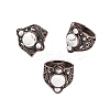 Natural Howlite Retro Finger Rings RJEW-B067-01R-20-1