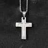 304 Stainless Steel Pendant Necklaces NJEW-P329-03A-P-1