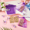 10Pcs Butterfly Acrylic  Pendant Decorations HJEW-TAC0071-7
