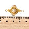 Handmade Porcelain & Glass & Seed Beads Links Connector Charms PALLOY-MZ01367-01-3