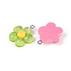 Transparent Resin Pendants RESI-N050-23P-2