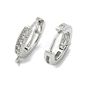 Brass Huggie Hoop Earring Findings LS-KK-L152-20P-2
