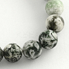 Natural Agate Round Gemstone Beads Strands G-R255-8mm-1