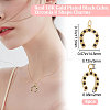 Beebeecraft 8Pcs Brass Micro Pave Black Cubic Zirconia Pendants KK-BBC0005-51-2