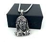 Religion 304 Stainless Steel Jesus Head Pendant Necklaces for Men Women ZK3713-5
