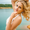 10Pcs 5 Styles Brass Pave Natural White Shell Connector Charms KK-PH0012-91A-5