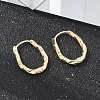 Brass Twist Hoop Earrings EJEW-Q014-02G-5