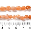 Natural Red Aventurine Beads Strands G-P497-01C-59-5