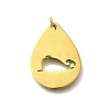 304 Stainless Steel Pendants STAS-R153-28G-1