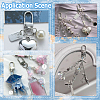 50Pcs Alloy Swivel Clasps FIND-SC0014-80-4