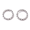 Non-Tarnish 304 Stainless Steel Open Jump Rings X-STAS-F191-12P-D-2
