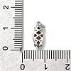 Horse Eye Brass with Glass Charms KK-G525-04P-02-3