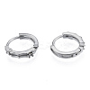 Tarnish Resistant 304 Stainless Steel Hoop Earrings Findings STAS-N092-189-1