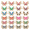 48Pcs 12 Styles Alloy Enamel Connector Charms ENAM-TA0001-59-1
