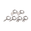 Non-Tarnish 3 Pairs 3 Styles 304 Stainless Steel Hoop Dangle Earrings for Women EJEW-K279-09A-P-2