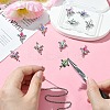 12Pcs 6 Colors Evil Eye Resin Pendants RESI-CJ0004-02-4