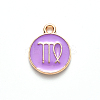 Alloy Enamel Pendants X-ENAM-S124-01B-01B-2