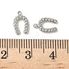 304 Stainless Steel Rhinestone Pendants STAS-V015-12P-3