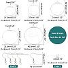 Ring 304 Stainless Steel Wire Pendants STAS-UN0015-21P-2