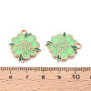 Saint Patrick's Day Alloy Enamel Pendants ENAM-T024-38A-G-3