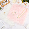 2Pcs 2 Colors Square Acrylic Fibers Carpet Mat AJEW-CN0003-11C-3