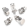 Tarnish Resistant 304 Stainless Steel Clip-on Earring Findings LS-X-STAS-E482-16P-3
