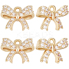 12Pcs Rack Plating Brass Micro Pave Cubic Zirconia Charms ZIRC-BBC0002-60LG-1