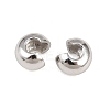 Brass Crimp Bead Cover KK-G550-12P-2