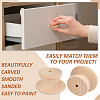 Wood Drawer Knobs WOOD-WH0062-08-4