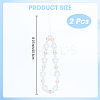Plastic Beaded Mobile Phone Lanyard Wrist Strap AJEW-WH20010-63C-2