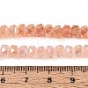 Anti-Tarnish Electroplate Glass Imitation Jade Beads Strands EGLA-T029-6mm-13H-4