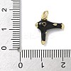 Brass Micro Pave Cubic Zirconia Charms KK-B155-17G-02-3