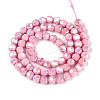 Anti-Tarnish Electroplate Glass Beads Strands X-EGLA-T021-6mm-15-04-2