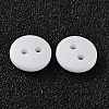 2-Hole Flat Round Resin Sewing Buttons for Costume Design BUTT-E119-24L-19-2