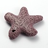 Synthetic Lava Rock Big Starfish/Sea Stars Pendants G-O025-05A-2