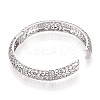 Brass Micro Pave Clear Cubic Zirconia Bracelets BJEW-N035-07P-5
