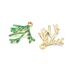 304 Stainless Steel Enamel Pendants STAS-Q119-12G-03-2