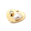 304 Stainless Steel Rhinestone Pendants STAS-P431-12G-2