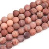 Natural Pink Aventurine Beads Strands LS-G-G716-01-6mm-4