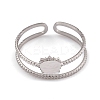 Non-Tarnish 304 Stainless Steel Cuff Rings RJEW-G285-66P-2