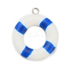 Opaque Resin Pendants RESI-A047-01B-2