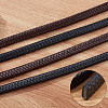 Flat Braided Leather Cord WL-WH0003-09B-5