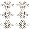 100Pcs Tibetan Style Alloy Connector Charms FIND-SC0006-16-1
